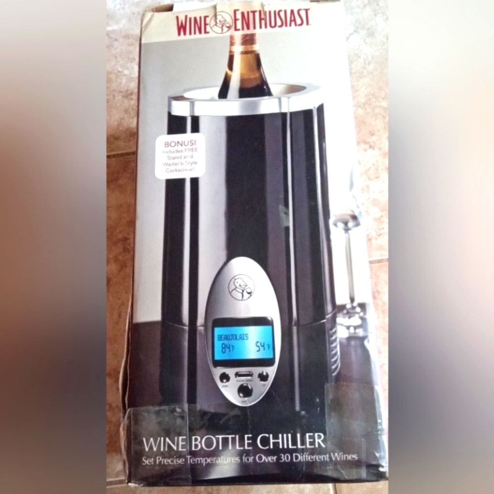 WINE BOTTLE CHILLER WITH STAND